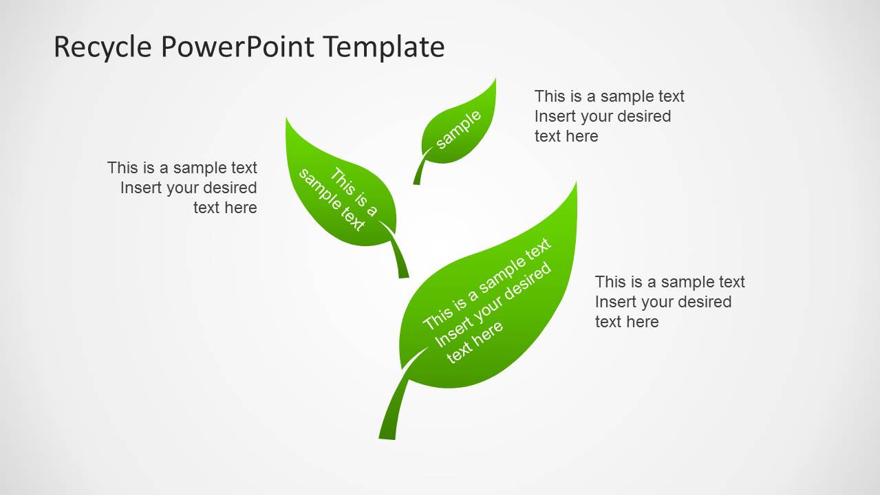 Green Leaves Clipart for PowerPoint