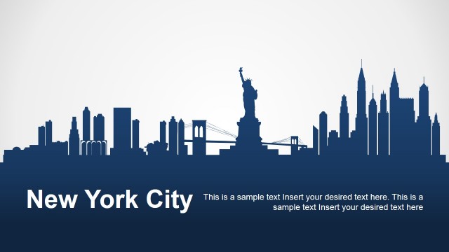 New York City Silhouette for PowerPoint