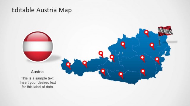 Austria Map Template for PowerPoint