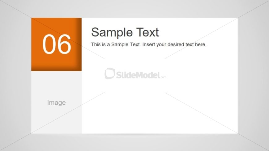 Number 6 Slide Design for PowerPoint