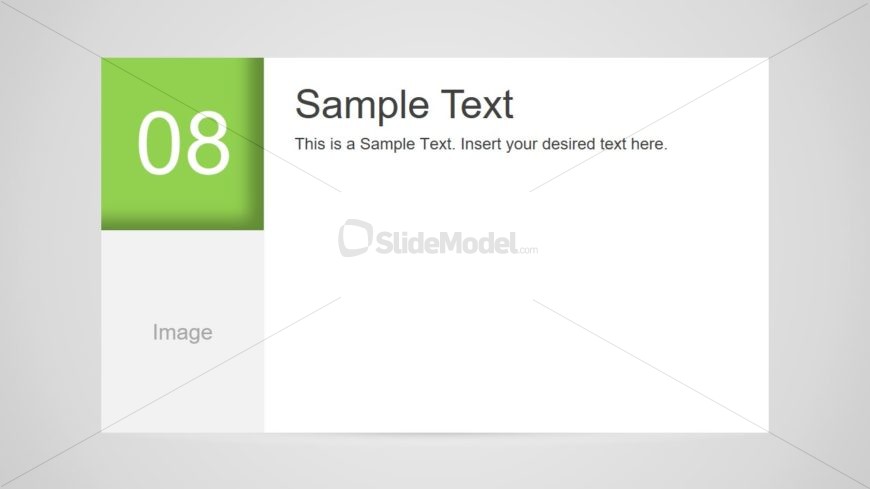 Number 8 Slide Design for PowerPoint