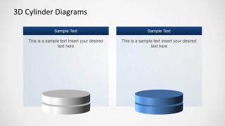 Comparison Layout with Two 3D Cylinder Diagrams