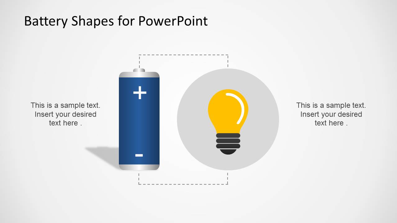 Battery Energy Clipart PowerPoint Design