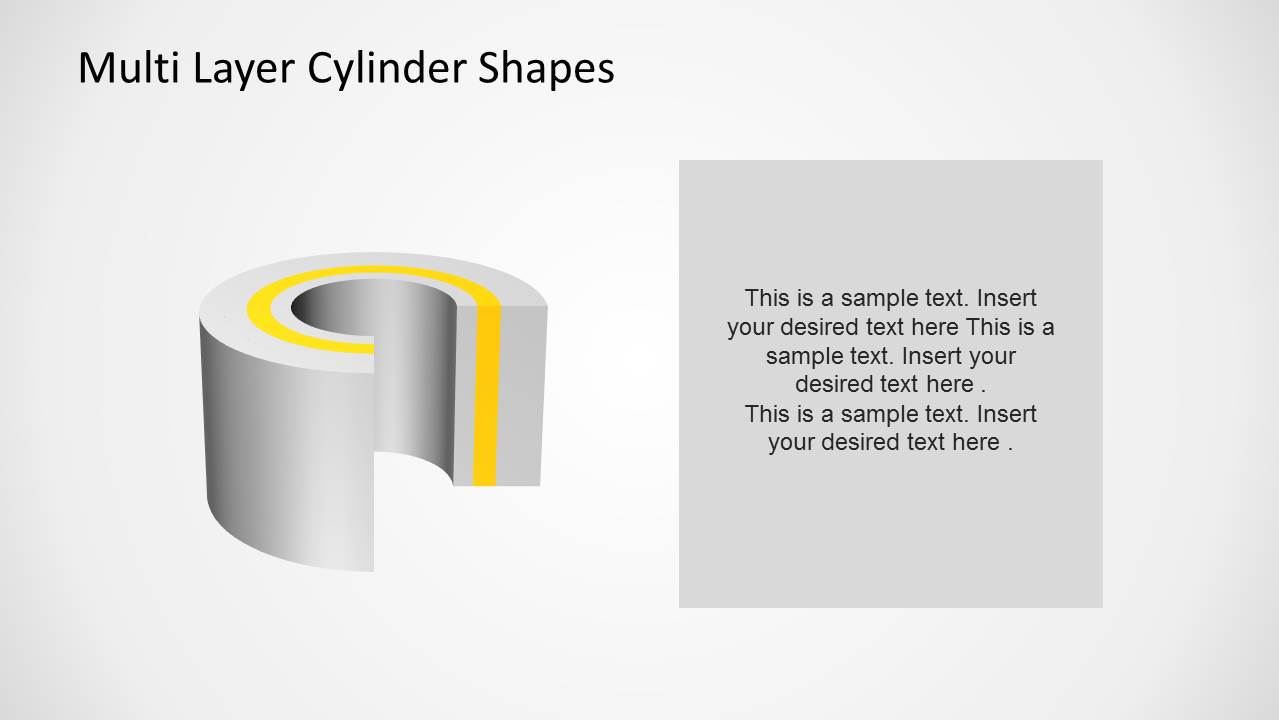Layered Cylinder Diagrams for PowerPoint SlideModel