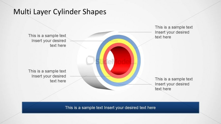 Multi Layered 3D Cylinder Shape for PowerPoint