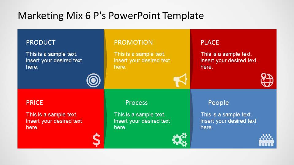  Marketing Mix 6 P s PowerPoint Template SlideModel