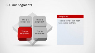 Perspective 3D Quadrant Diagram for PowerPoint