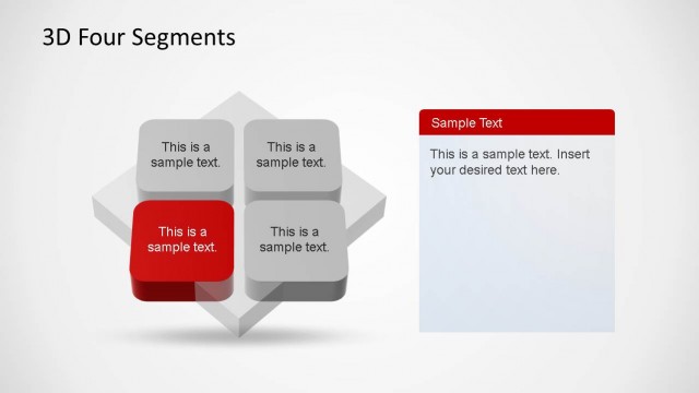 3D Quadrants Diagram with Third Quadrant Highlighted