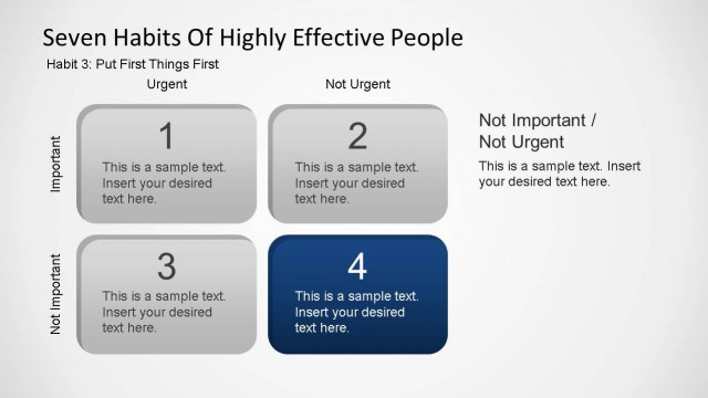 Seven Habits of Highly Effective People – Habit Three ppt Template