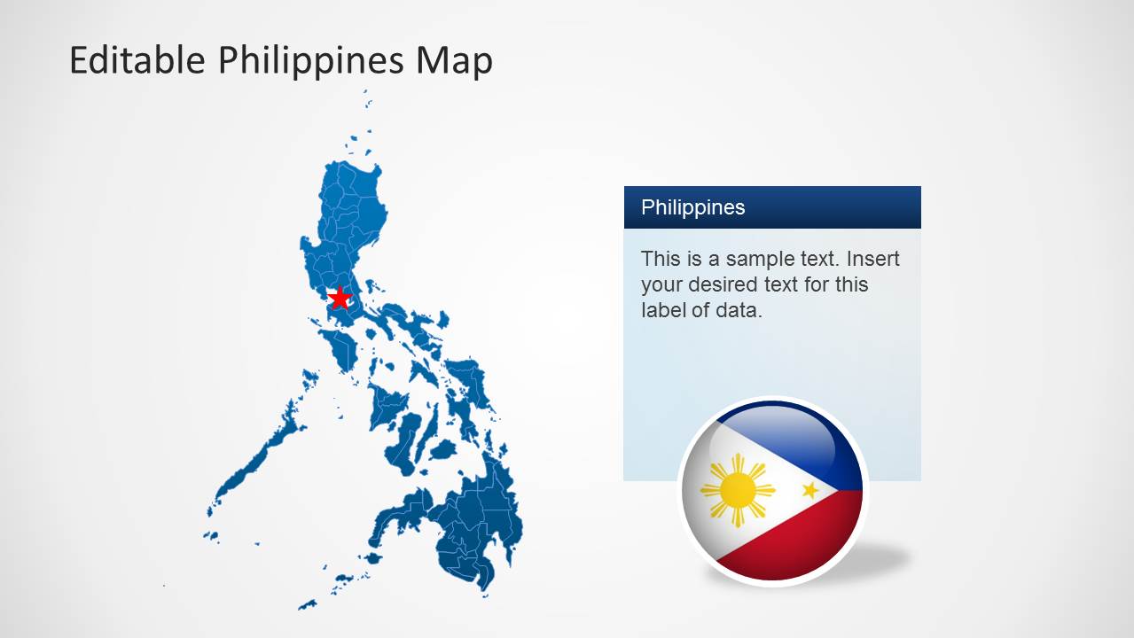 PPT Template of Philippines Map