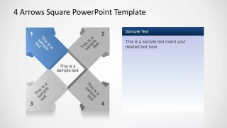 4 Arrows Square Diagram First Arrow