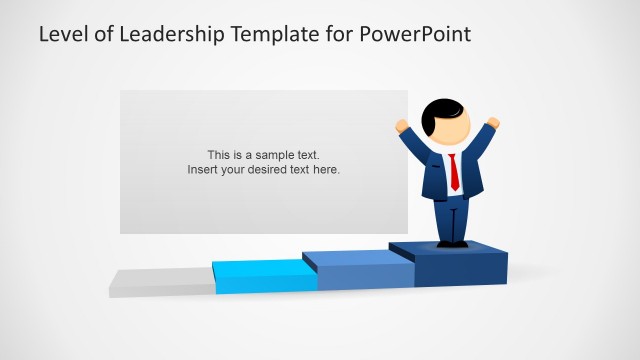 Mike Success Cartoon Podium Slide Design