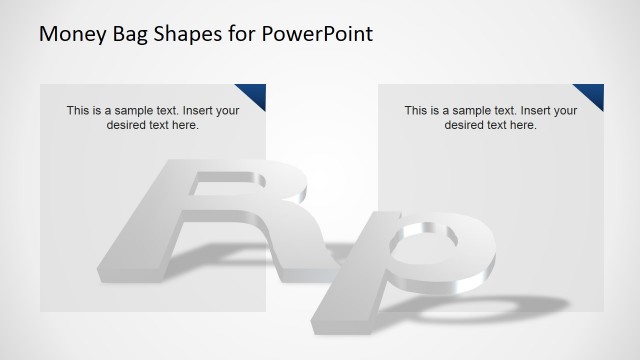 3D Editable Rupiah Currency Money Symbol