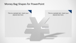 3D PowerPoint Icon of Yen Currency Symbol