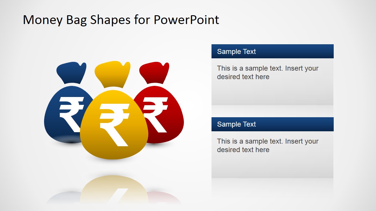 indian symbol south Indian  Template Bags Rupee SlideModel Money  with PowerPoint