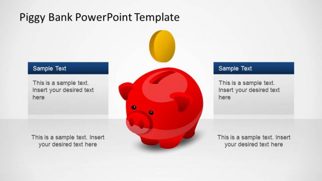 Creative Piggy Bank PowerPoint Shapes