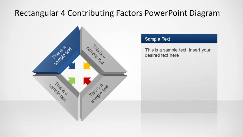 rectangular-4-contributing-factors-powerpoint-diagram