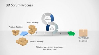 3D Agile Scrum PowerPoint Diagram Stylish