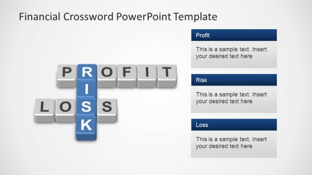Financial Crossword for PowerPoint  P&L