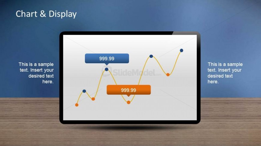 PowerPoint Editable Line Chart with Markers