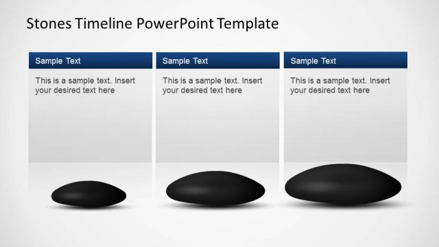 Stones Timeline Milestones Descriptions for PowerPoint