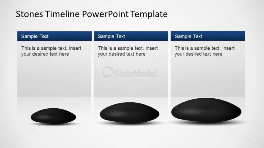 Textbox describing milestones from the Stones Timeline PowerPoint Template.