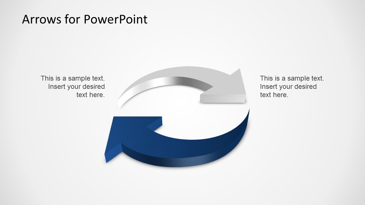 3D箭头PowerPoint模板 - 木鱼查询