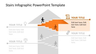 PPT Template for Stairs Infographic Presentation 