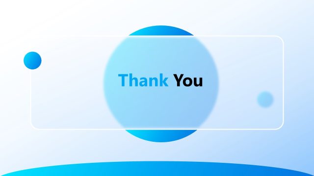 Thank You Slide – Glossy Business PPT Template