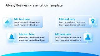 Glossy Business Presentation PPT Slide 