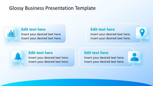 Slide with Editable Icons – Glossy Business Presentation Template