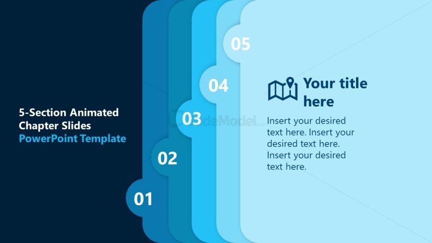 5-Section Animated Chapter Slide for Presentation