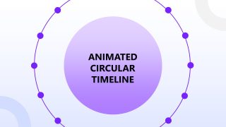 Animated Circular Timeline Presentation Slide 