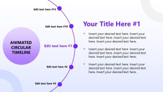 Animated Circular Timeline Presentation Layout 