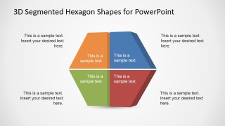 3D Four Quadrants Hexagonal Shape