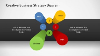 Business Strategy 3D Pillars Diagram for PowerPoint