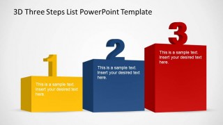 Three steps Podium in increasing order.