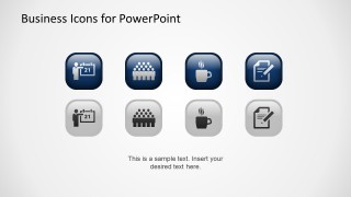 PowerPoint Business Icons Flat Design