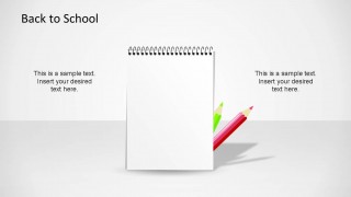 Professional PowerPoint Shape of a Notepad.