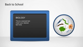 Biology virus and Bacteria PowerPoint shapes