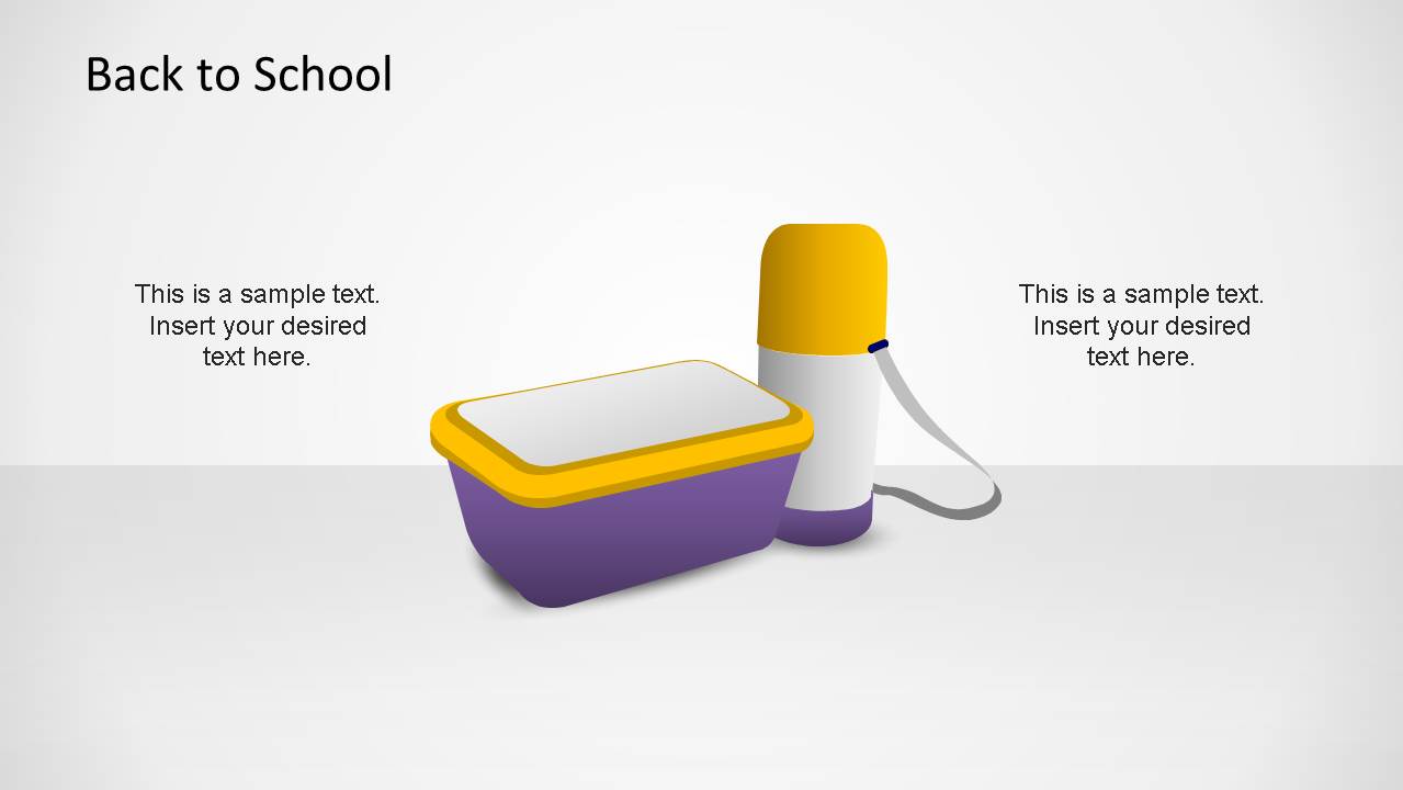Back To School Lunch Pack PowerPoint Shape