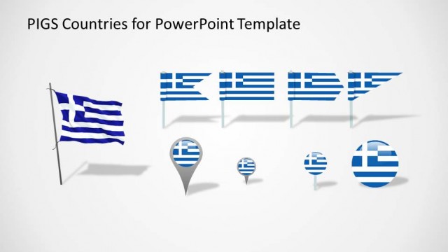 Flags and Icons Clipart of Greece