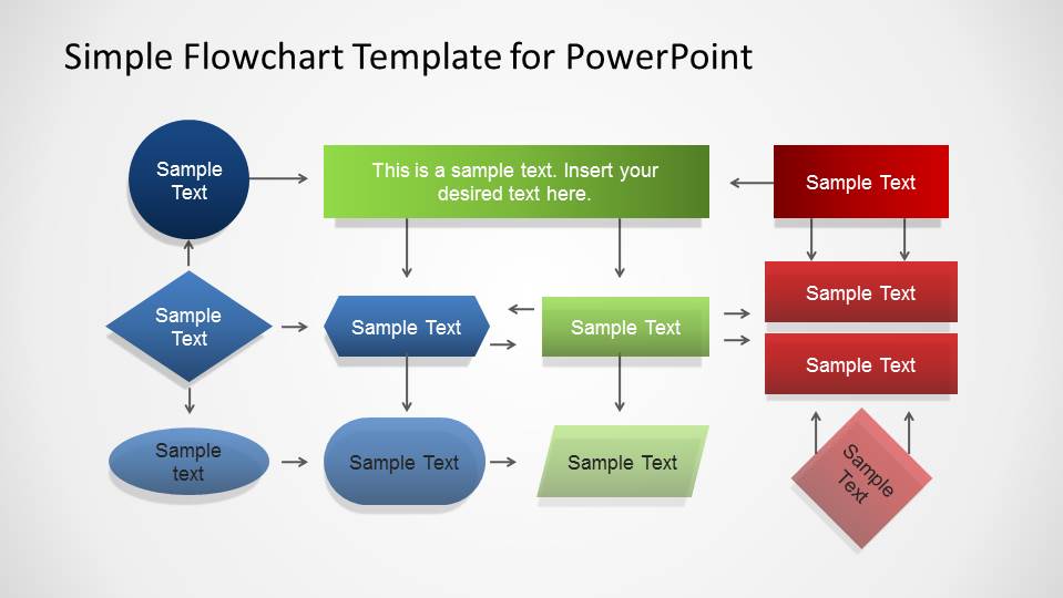 Work Process Flow Chart Template from cdn2.slidemodel.com