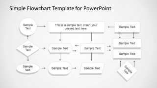 Amazing Dotted Stroke PowerPoint Flowchart