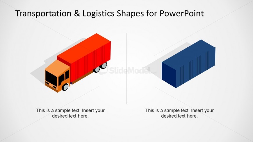 Container Shapes & Truck for PowerPoint - SlideModel