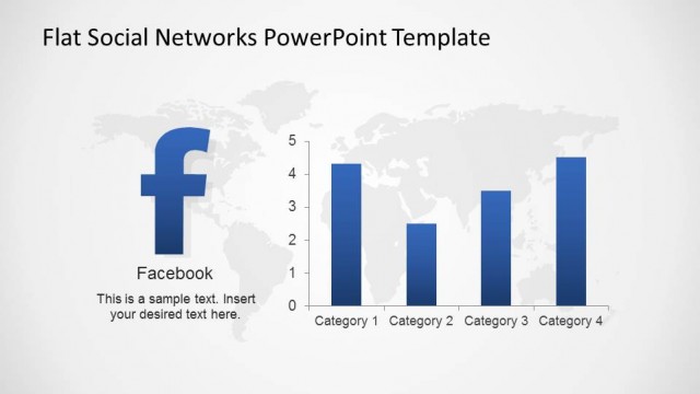 Facebook Bar Chart Usage Statistics Slide