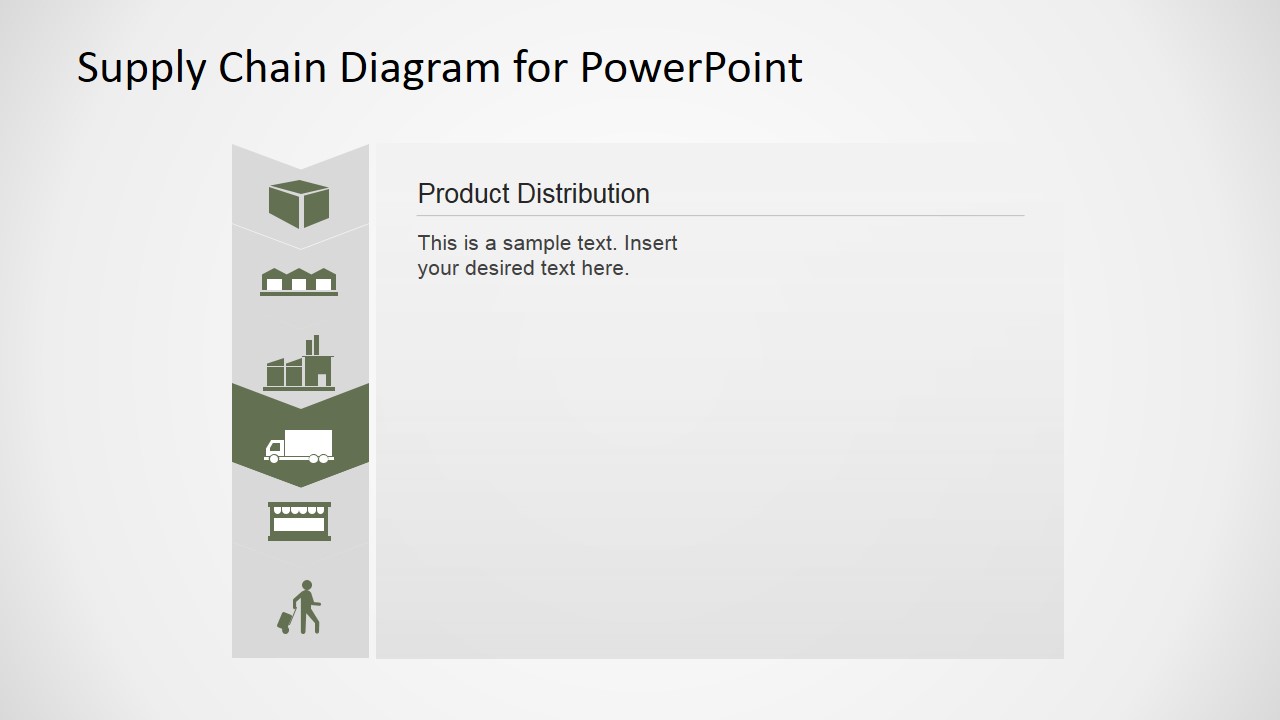 PowerPoint Distribution Icon Supply Chain