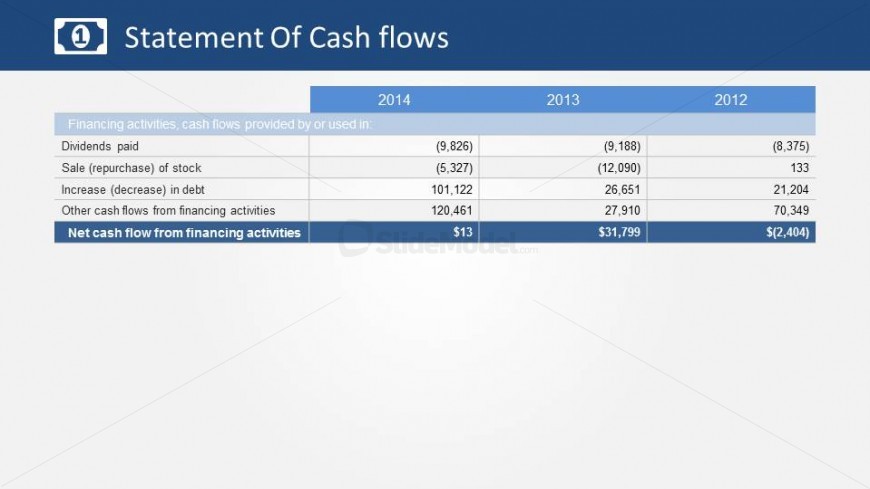 Statement of Cash Flows Financing Activities