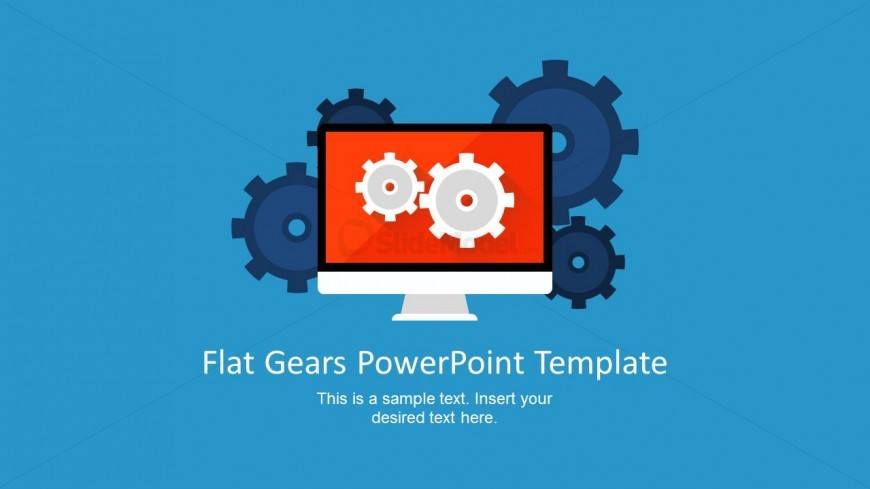 Display Shape for PowerPoint with Gears