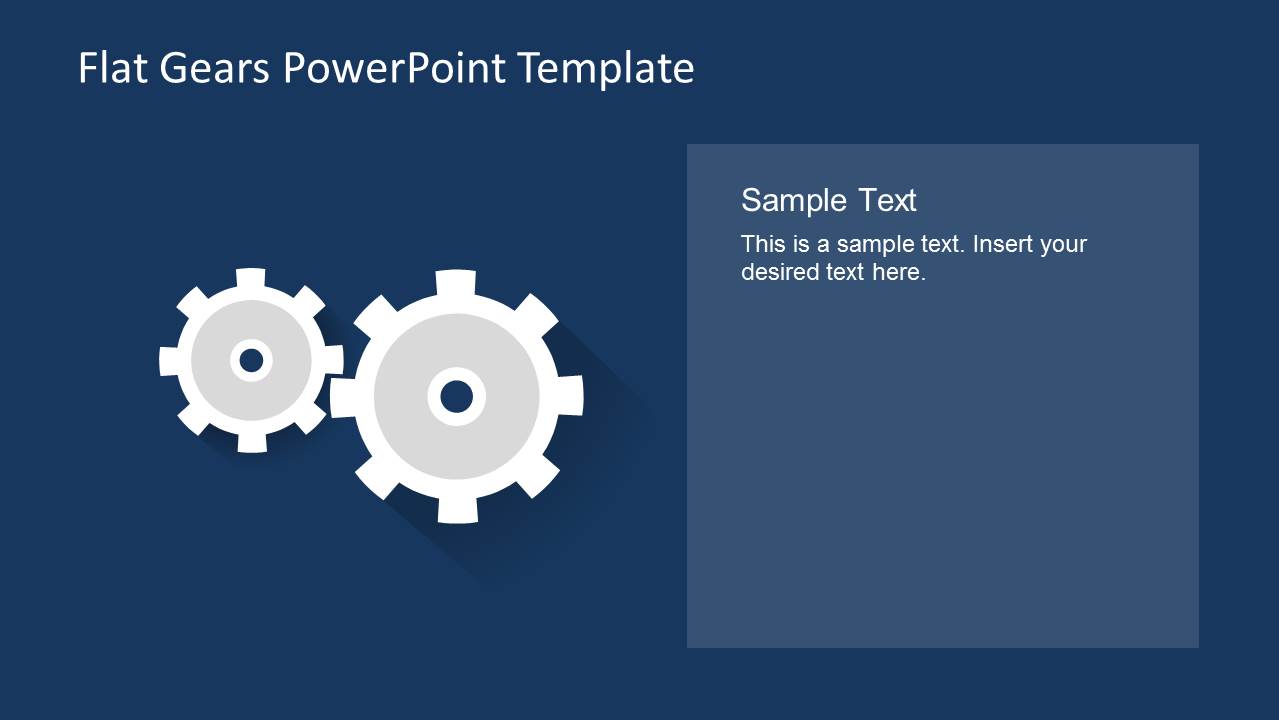 2 Editable Gear Graphics for PowerPoint Presentations